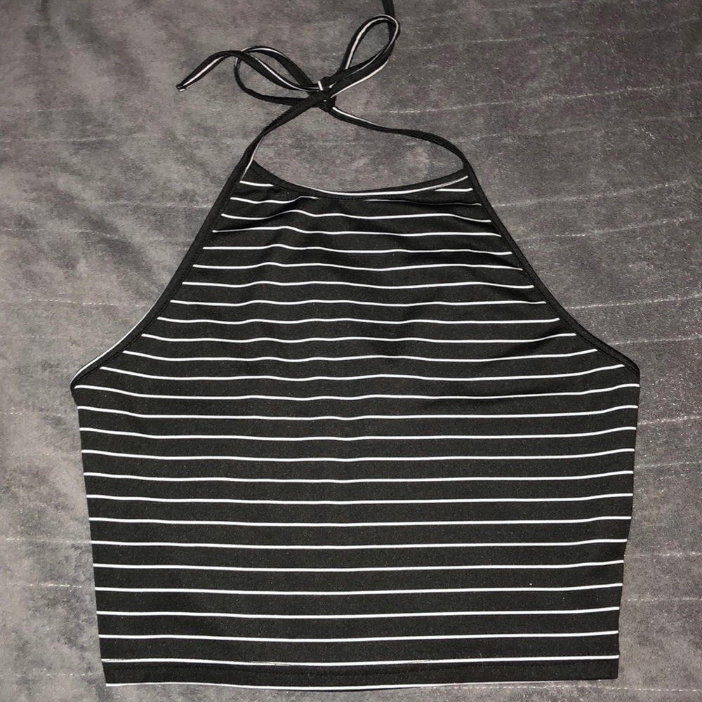 Striped crop top